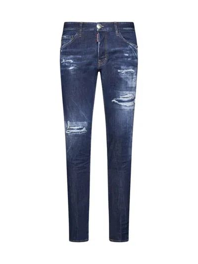 Dsquared2 Jeans  Skinny Dan Jean In Denim Available Store Pompei In Dark Blue