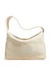 Khaite Elena Leather Shoulder Bag In White