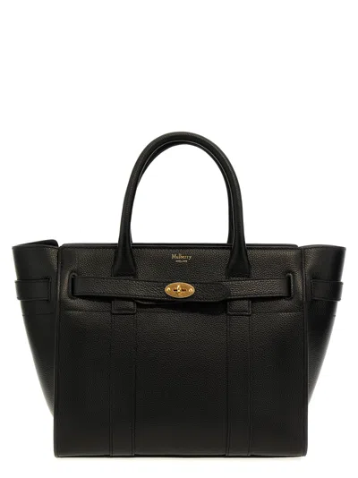 Mulberry Bayswater Zipped Small Tote Bag In Black