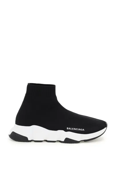 Balenciaga Speed Recycled Knit Sneaker In Black