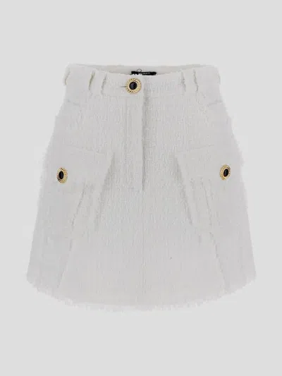 Balmain Skirt In Blanco