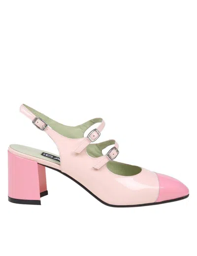 Carel Paris Mary Jane Shoe In Calfskin In Nude & Neutrals