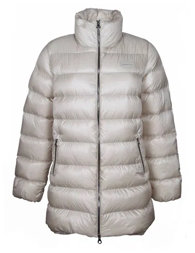 Duvetica Shiny Nylon Down Jacket In White