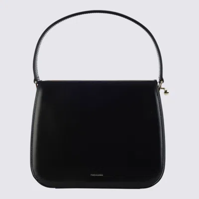 Ferragamo Black Leather New Frame Shoulder Bag