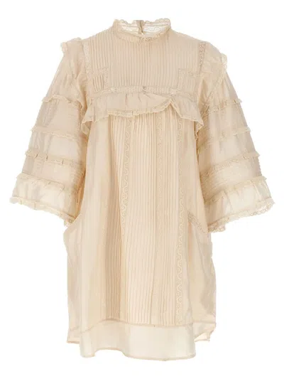 Isabel Marant Zakae Dresses In Beige