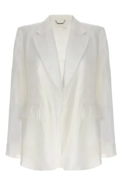 Chloé Women Double-breasted Blazer In White