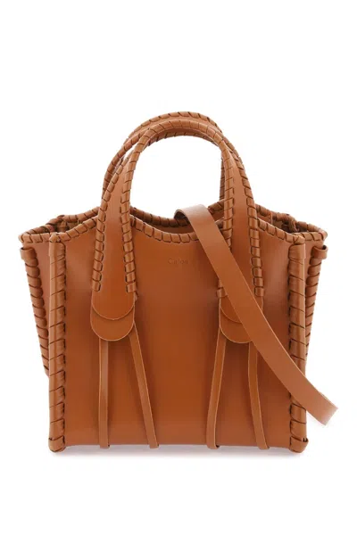 Chloé Caramel Mony Small Tote Bag In Brown