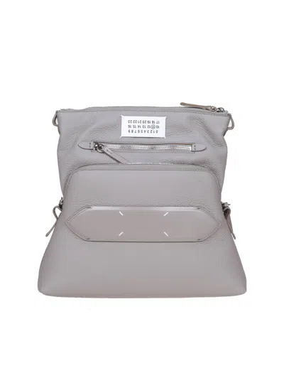 Maison Margiela Soft 5ac Small Bag In Gray Leather In Grey