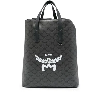 Mcm Backpacks In Black/grey