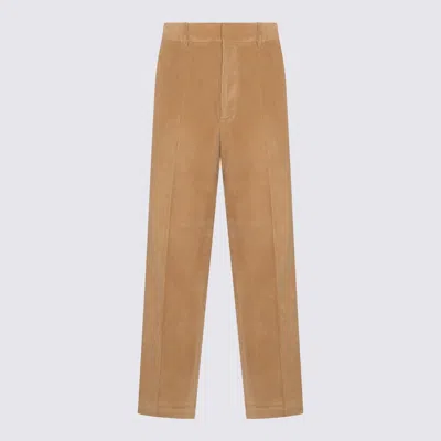 Palm Angels Trousers Beige In Beis