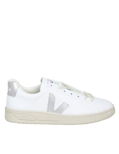 Veja Silver And White Leather Sneaker
