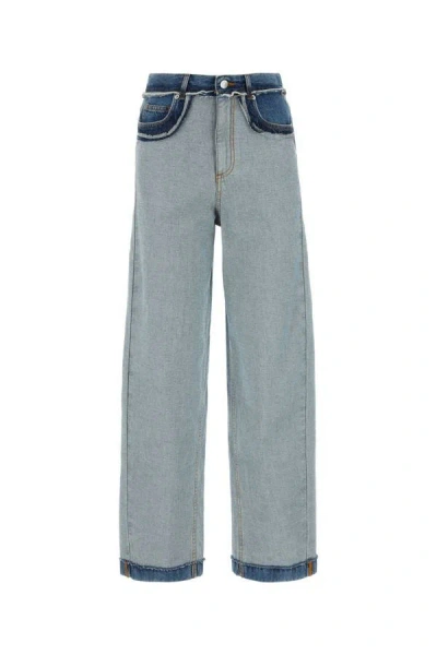 Marni Blue Inside-out Denim Carrot-fit Jeans