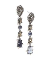 ALEXIS BITTAR Elements Semi-Precious Multi-Stone Linear Earrings