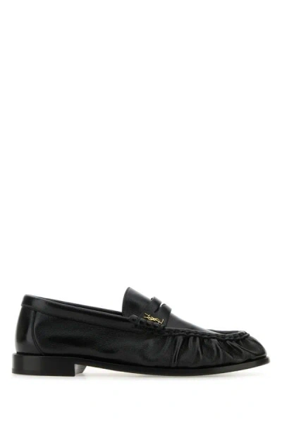 Saint Laurent Le Loafer Leather Loafers In Black