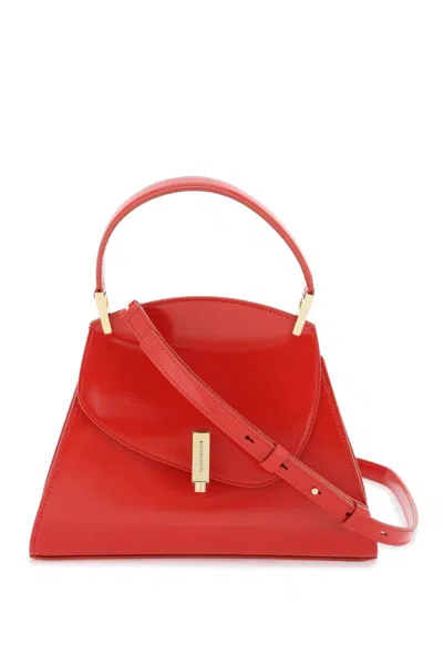 Ferragamo Geometric Handbag (s) In Flame Red