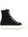 RICK OWENS DRKSHDW RICK OWENS DRKSHDW HI-TOP SNEAKERS - BLACK,DU17F2800CVEMSP12268616