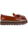 SEE BY CHLOÉ TASSEL DETAIL LOAFERS,SB29041BCALF12243856