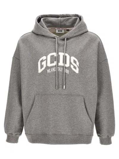Gcds Sweatshirt Capp.logo In Gray