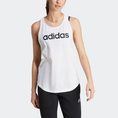 Adidas Originals Essentials Big Logo Tank Top In White