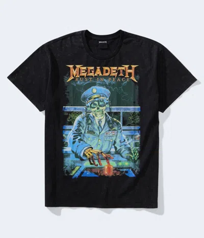 Aéropostale Megadeth Rust In Peace Graphic Tee In Grey