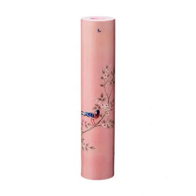 Addison Ross Ltd Uk Pink Chinoiserie Candlestick