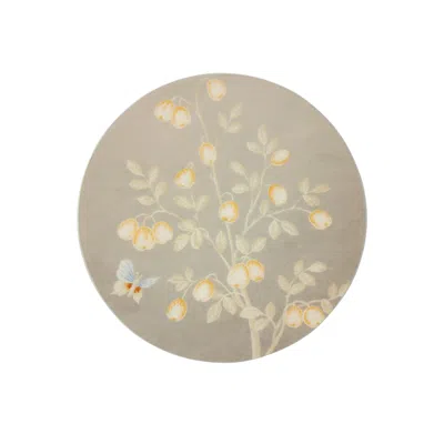 Addison Ross Ltd Uk Grey Chinoiserie Coasters - Set Of 4 In Neutral