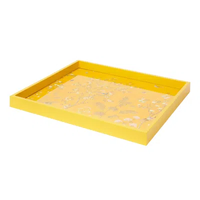 Addison Ross Ltd Uk Yellow Medium Chinoiserie Tray