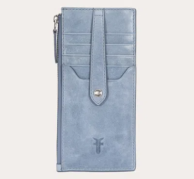 The Frye Company Frye Melissa Snap Card Wallet In Washed Denim Leather
