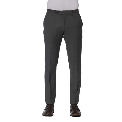 Trussardi Grey Polyester Jeans & Trouser In Black