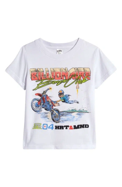 Billionaire Boys Club Kids' Boy's Graphic Moto T-shirt In White
