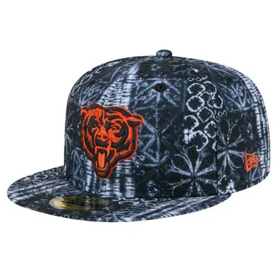 New Era Black Chicago Bears Shibori 59fifty Fitted Hat
