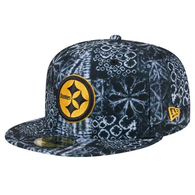 New Era Black Pittsburgh Steelers Shibori 59fifty Fitted Hat