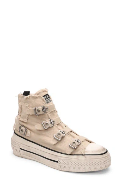 Ash Women's Rainbow Buckled High Top Trainers In Tofu