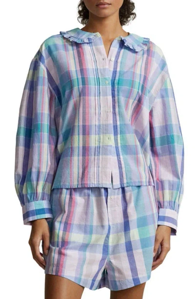 Polo Ralph Lauren Plaid Short Pyjamas In Multi Colour