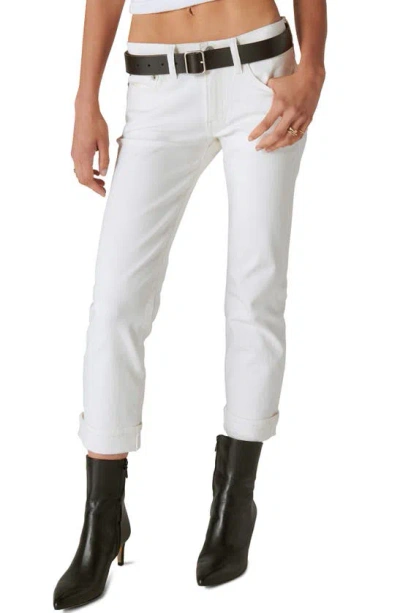 Lucky Brand Mid-rise Sweet Crop Cuffed Jeans In Bright White