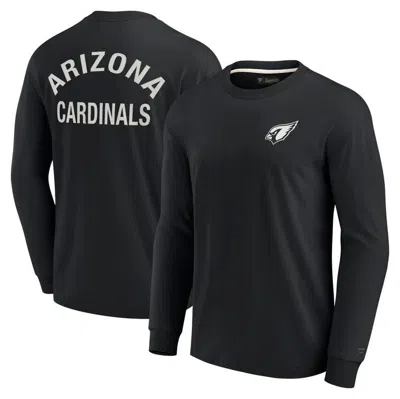 Fanatics Signature Men's And Women's  Black Arizona Cardinals Super Soft Long Sleeve T-shirt