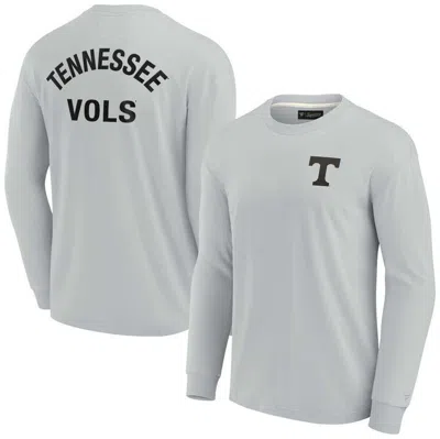 Fanatics Signature Unisex  Gray Tennessee Volunteers Elements Super Soft Long Sleeve T-shirt