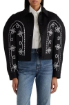 Chloé Embellished Virgin Wool Jacket In Black