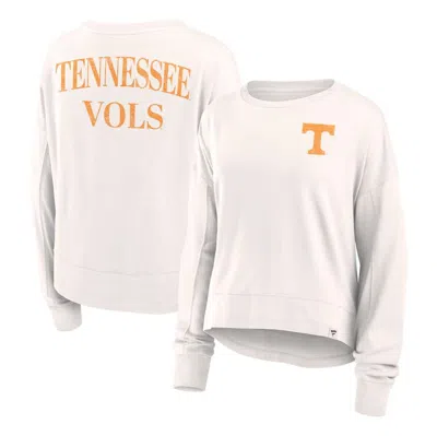 Fanatics Branded White Tennessee Volunteers Kickoff Full Back Long Sleeve T-shirt In Antiquewht