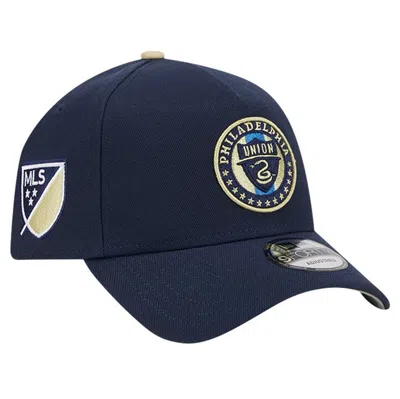 New Era Navy Philadelphia Union 2024 Kick Off Collection 9forty A-frame Adjustable Hat