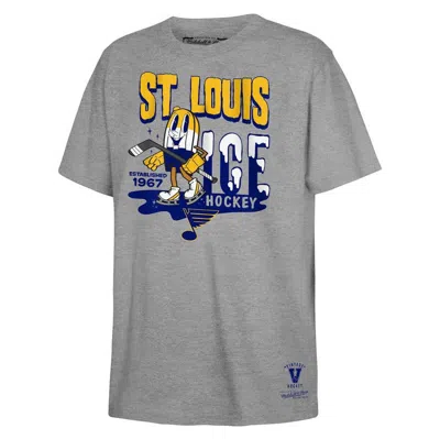 Mitchell & Ness Kids' Youth  Grey St. Louis Blues Popsicle T-shirt