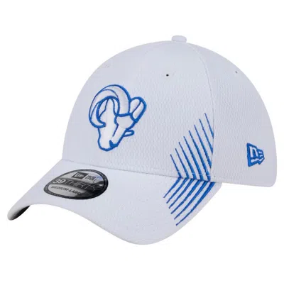 New Era White Los Angeles Rams Active 39thirty Flex Hat