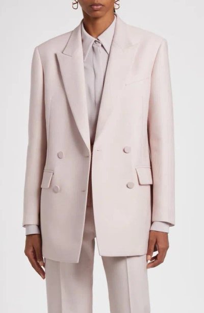 Valentino Women's Double Breasted Blazer In Nemo Rose For Ss24