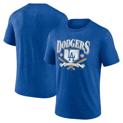 Fanatics Branded Heather Royal Los Angeles Dodgers Home Team Tri-blend T-shirt