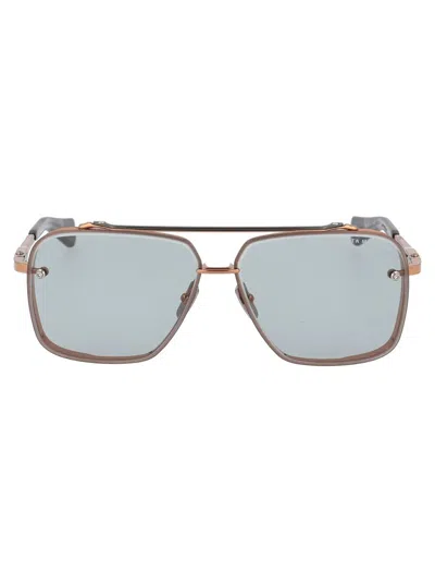 Dita Sunglasses In Rose Gold - Black Rhodium