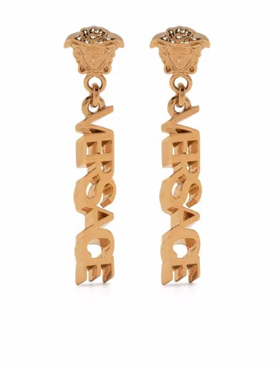 Versace Dangle Earrings In  Gold