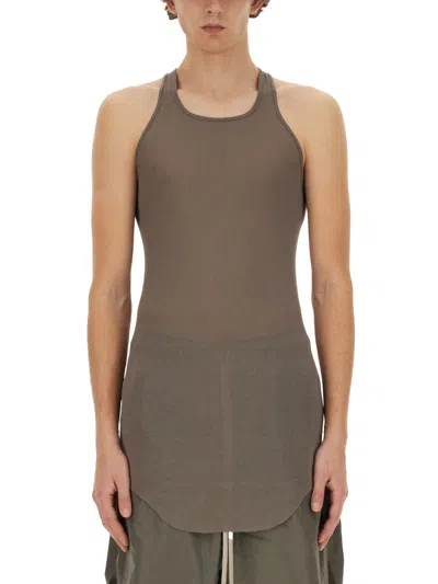 Rick Owens Tank Top Basic In Beige