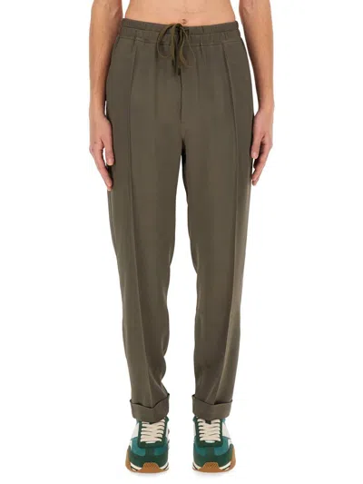 Tom Ford Straight Leg Trousers In Brown