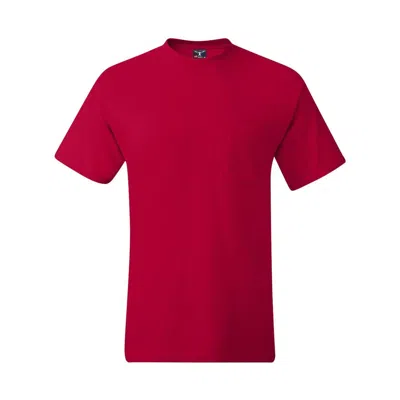 Hanes Beefy-t Pocket T-shirt In Pink