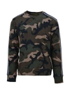 VALENTINO STRIPED CAMOUFLAGE SWEATSHIRT,7791578